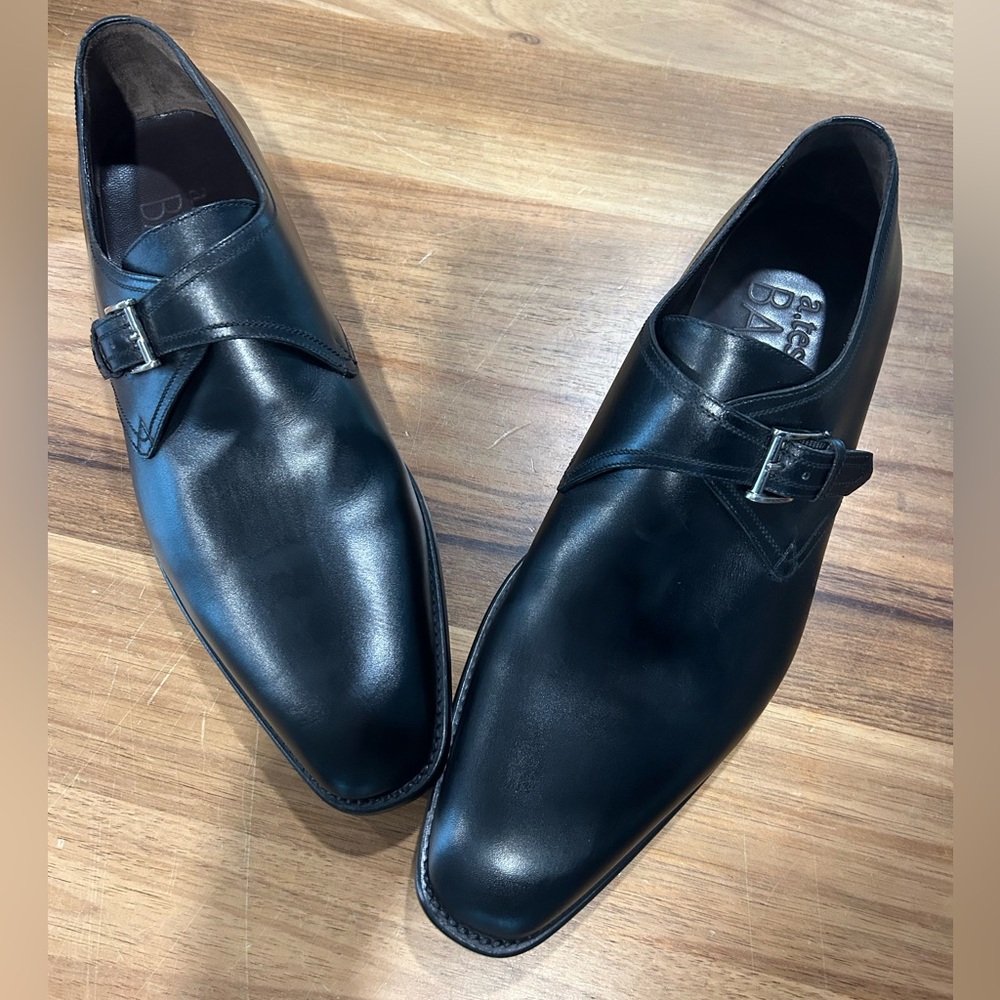 A. Testoni Monk Strap Shoes
